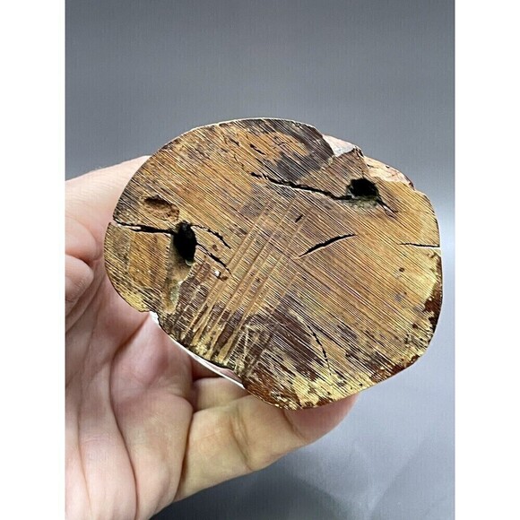 Vtg Clear Glass Dolphin Figurine On Wood Base 4" Hx 2.5" L - Picture 5 of 7